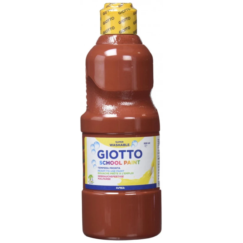 Giotto School Paint, Brown Color, 500 Ml - Giotto