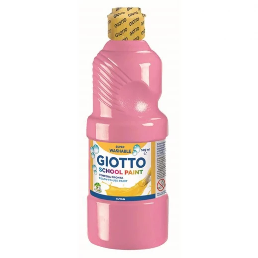 Giotto School Paint, Pink Color, 500 Ml Giotto School Paint, Pink Color, 500 Ml