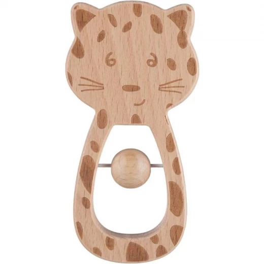 Bebe Confort Wooden Baby Rattle, Tiger Design - Bebe Confort - Image 2