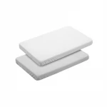 Cambrass Fitted Sheet Vichy, Grey Color, 50*80Cm, 2 Pieces - Cambrass