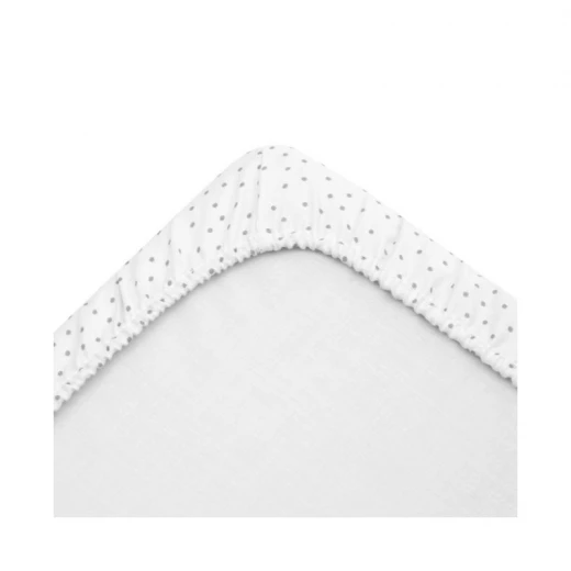 Cambrass Fitted Sheet Vichy, Grey Color, 50*80Cm, 2 Pieces - Cambrass - Image 2