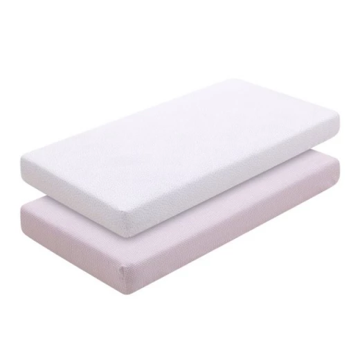 Cambrass Fitted Sheet Vichy , Pink Color, 60*120Cm, 2 Pieces Cambrass Fitted Sheet Vichy , Pink Color, 60*120Cm, 2 Pieces