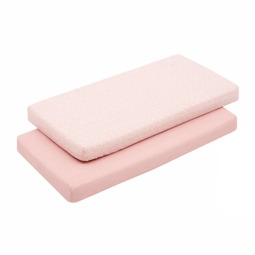 Cambrass Fitted Sheet Forest, Pink Color, 70*140, 2 Pieces Cambrass Fitted Sheet Forest, Pink Color, 70*140, 2 Pieces