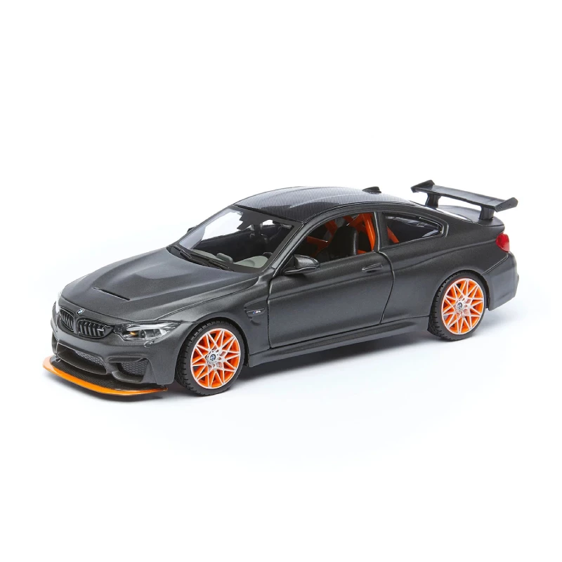 مايستو بي ام دبليو M4 GTS موديل سيارة سوداء بمقياس 1:24 قابلة للتجميع أبواب قابلة للفتح عجلات دوارة - مايستو