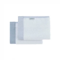 Cambrass Vichy towel Set, Blue Color, 25*35 Cm, 2 Pieces