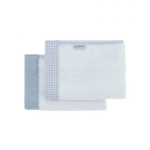 Cambrass Vichy towel Set, Blue Color, 25*35 Cm, 2 Pieces Cambrass Vichy towel Set, Blue Color, 25*35 Cm, 2 Pieces