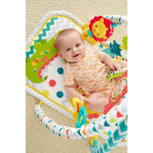 Fisher Price Colorful Carnival 3 in 1 Baby Activity Gym with 20+ Toys for Sensory Development - Fisher-Price - Image 3