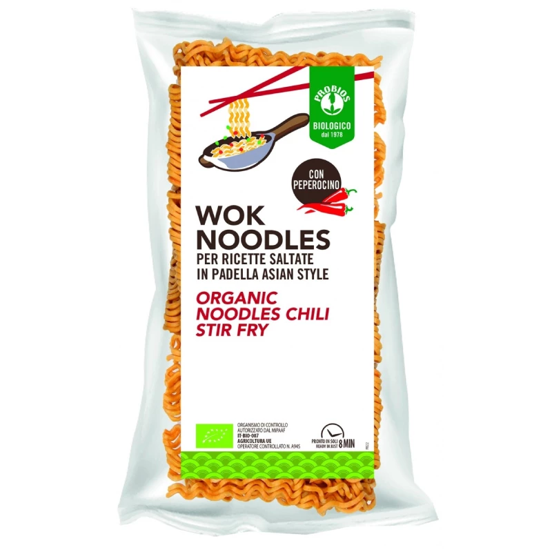 Probios Organic Chili Noodles, 250g - Probios