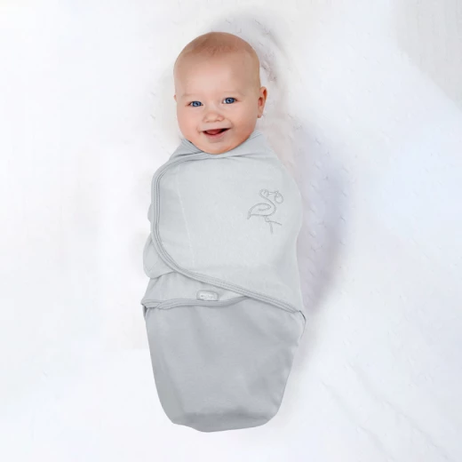 BabyJem Baby Cotton Swaddle, Grey Color - BabyJem - Image 2