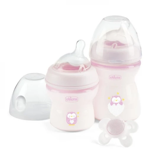 Chicco Natural Feeling Gift Set, Pink Color, 250 Ml Chicco Natural Feeling Gift Set, Pink Color, 250 Ml