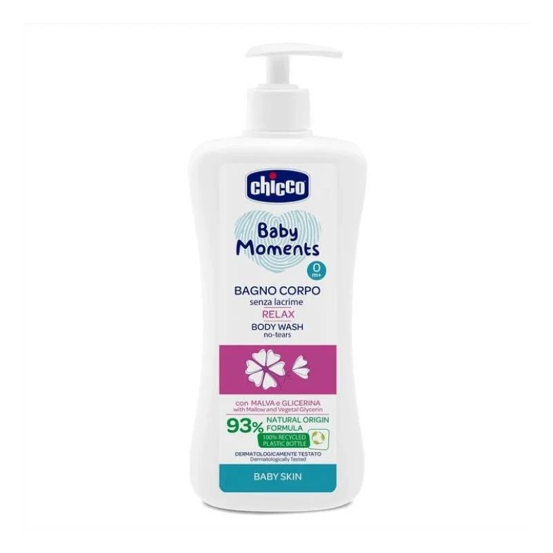 Chicco Baby Moments Body Bath Relax Without Tears, 500 Ml - Chicco