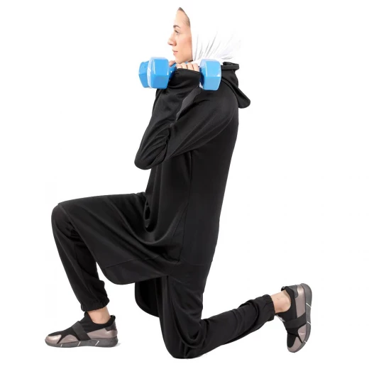 هودي طويل باللون الاسود من ار بي - أر بي - Image 3