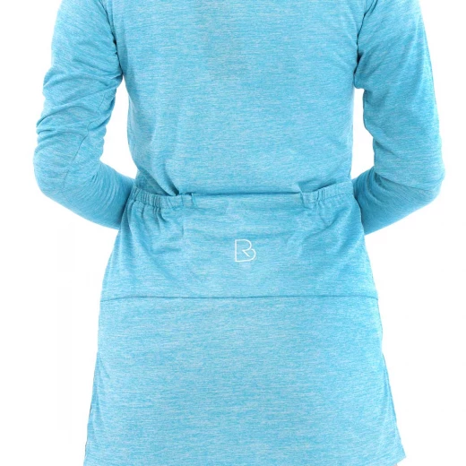 RB Long Sleeve Cycling Jersey, Azure Blue Color - RB - Image 5