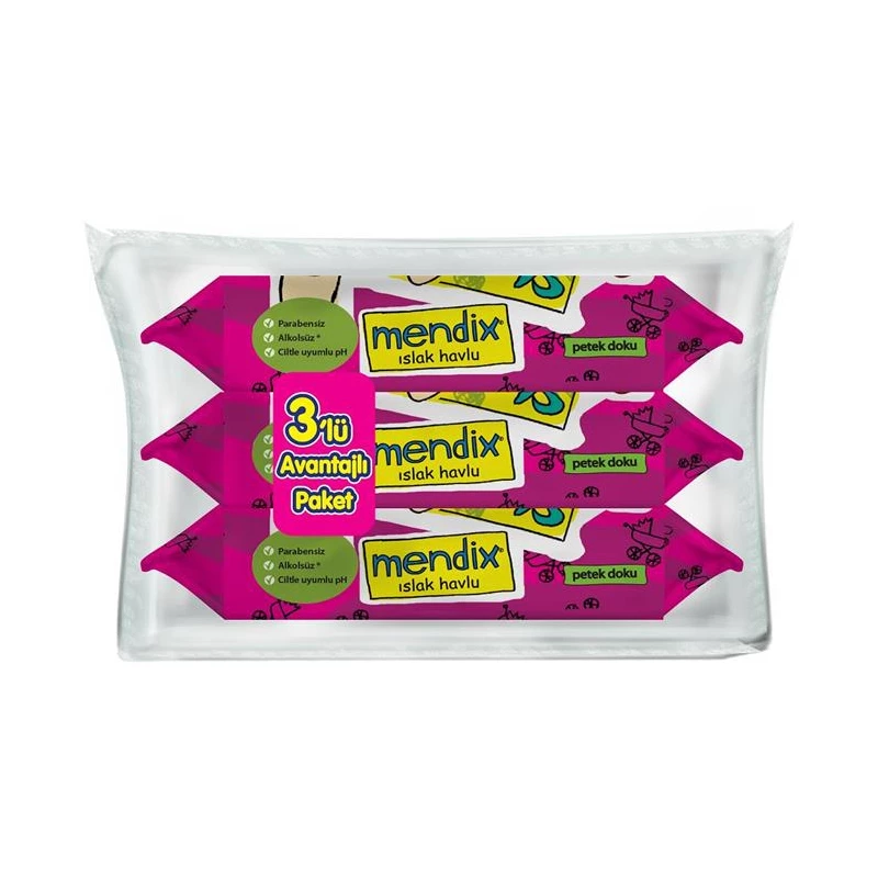 مناديل مبللة، 72 قطعة من فريشن سوفت 3 قطع - Fresh n soft