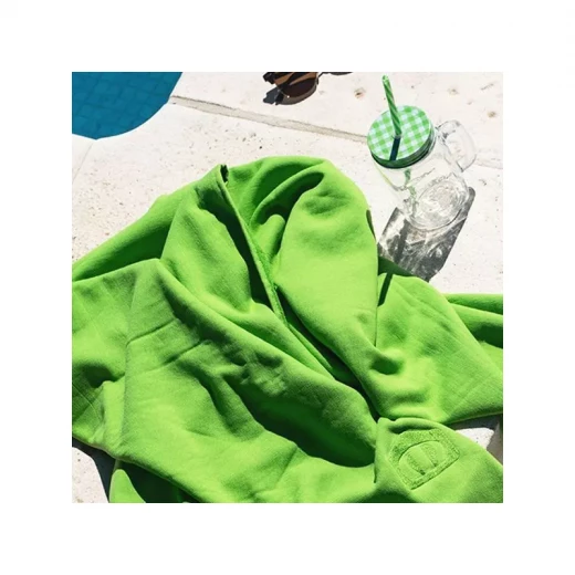 منشفة شاطئ سادة مع تسلز, باللون الاخضر, مقاس 85*145 من مينترول - مانتيرول - Image 2
