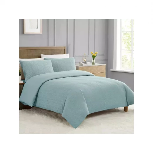 Nova Home "Simply" Crinkled Comforter Set, Petrol Color, Size King, 4 Pieses Nova Home "Simply" Crinkled Comforter Set, Petrol Color, Size King, 4 Pieses