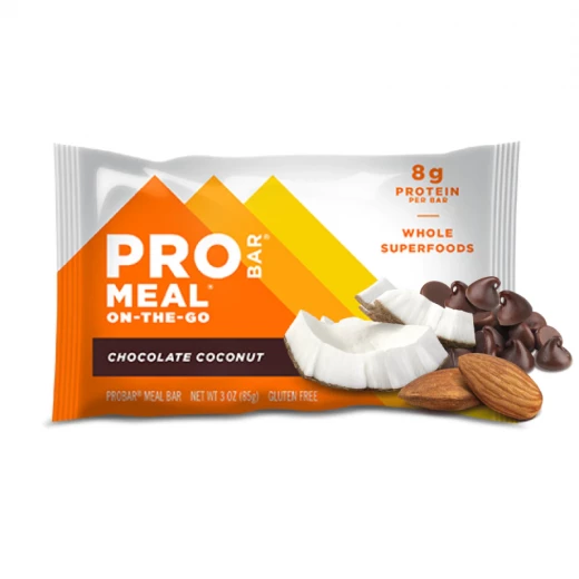 وجبة شوكولاتة جوز الهند المقرمشة خالية من الغلوتين ، 60 جرام من برو بار وجبة شوكولاتة جوز الهند المقرمشة خالية من الغلوتين ، 60 جرام من برو بار