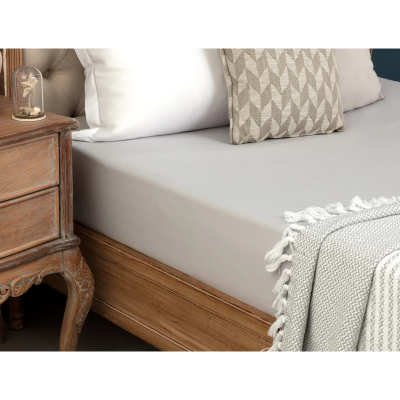 شرشف سرير كينج مانون رانفورس بلس، باللون البيج الفاتح, مقاس 200* 200 من مدام كوكو - مدام كوكو
