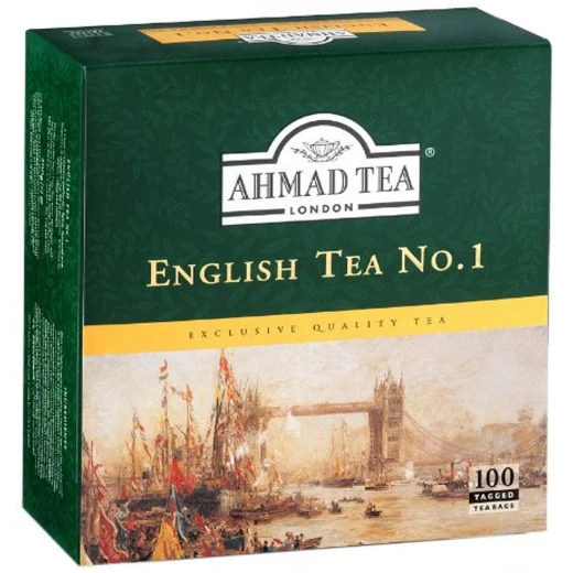 شاي انجليزي رقم 1, 100 كيس من احمد تي شاي انجليزي رقم 1, 100 كيس من احمد تي