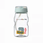 Komax Yogu Yogu Straw Water Bottle, 460ml, Light Green - Komax