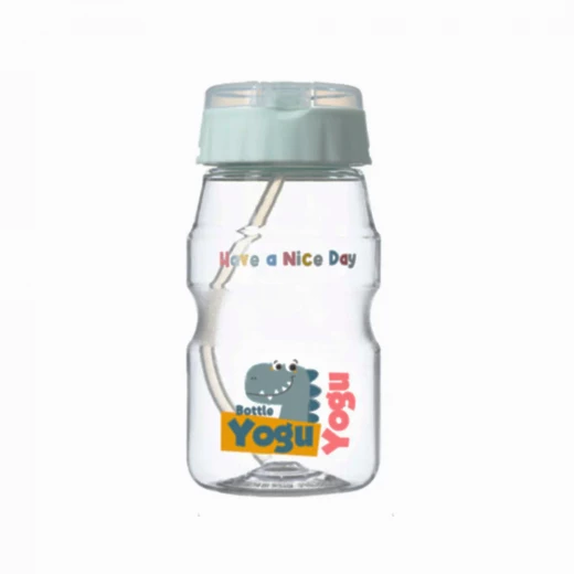 Komax Yogu Yogu Straw Water Bottle, 460ml, Light Green Komax Yogu Yogu Straw Water Bottle, 460ml, Light Green