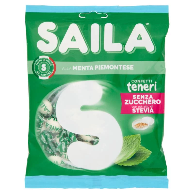 سيلا  مع لوز بييمونتي بالنعناع خالي من السكر ناعم محلى بخلاصة ستيفيا  جرام 75 من سبيرلاري - سبيرلاري