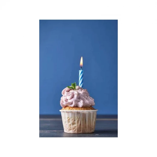 Armn Birthday Candles, Blue Color, 20 Pieces Armn Birthday Candles, Blue Color, 20 Pieces