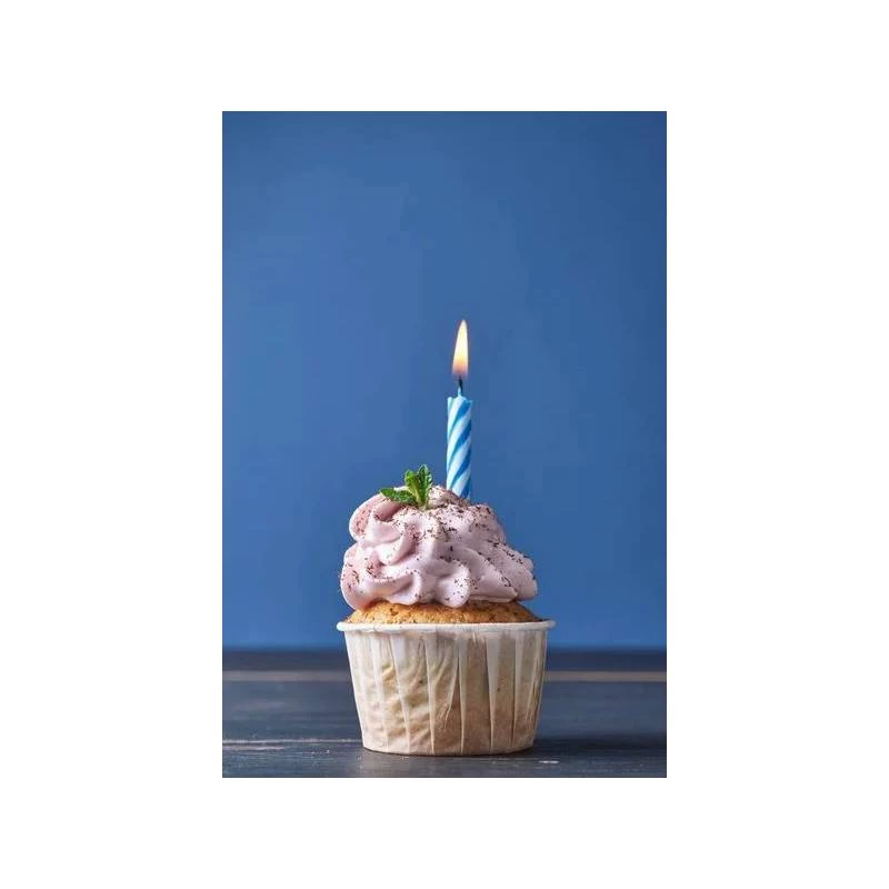 Armn Birthday Candles, Blue Color, 20 Pieces - Armn