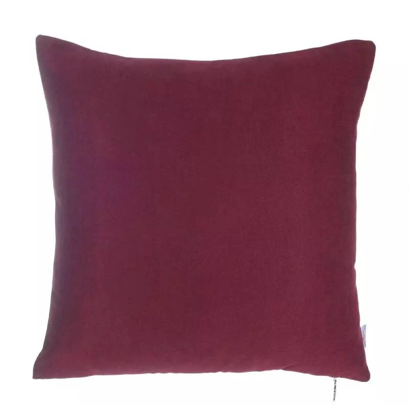 Nova Home Plain Colors Cushion Cover, Burgundy Color, 45x45 cm, - Nova Home