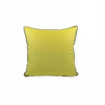 غطاء وسادة مخمل, الاصفر الغامق, 47*47 سم من نوفا هوم - نوفا هوم