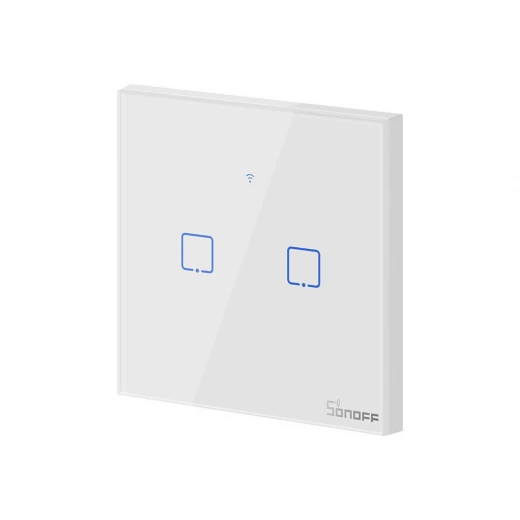 مفتاح الحائط الذكي من سونوف T1EU2C-TX - 2 قناة وايفاي و RF433 مفتاح الحائط الذكي من سونوف T1EU2C-TX - 2 قناة وايفاي و RF433