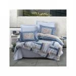 Nova Home Dawn Duvet Cover, King/Super King, Blue Color ,4 Pieces - Nova Home