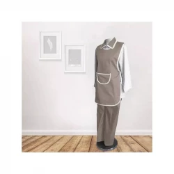 Cannon Helper Uniform Set With Long Sleeves, Beige Color, Size S, 3 Pieces