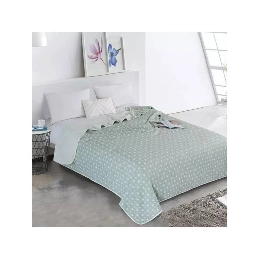 بطانية قطنية ستارز, باللون الاخضر, 150*200 من نوفا هوم بطانية قطنية ستارز, باللون الاخضر, 150*200 من نوفا هوم