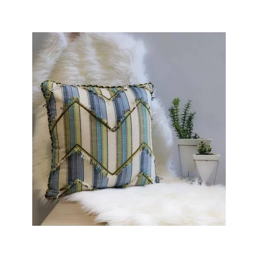 غطاء وسادة مطرزة يدويا,متعددة الالوان, 45*45 سم من نوفا هوم