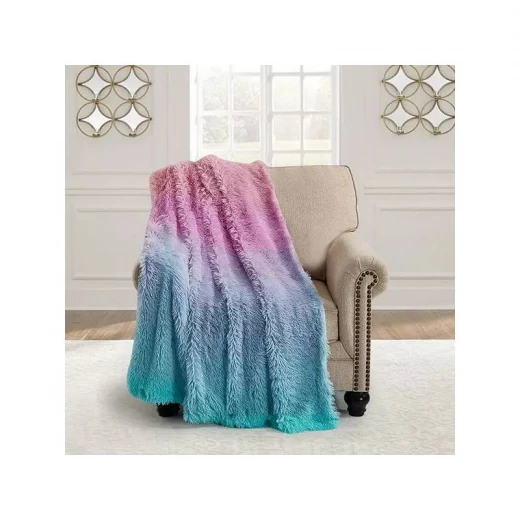 Nova Home Primrose Fur Throw - Rainbow 130*170 cm Nova Home Primrose Fur Throw - Rainbow 130*170 cm