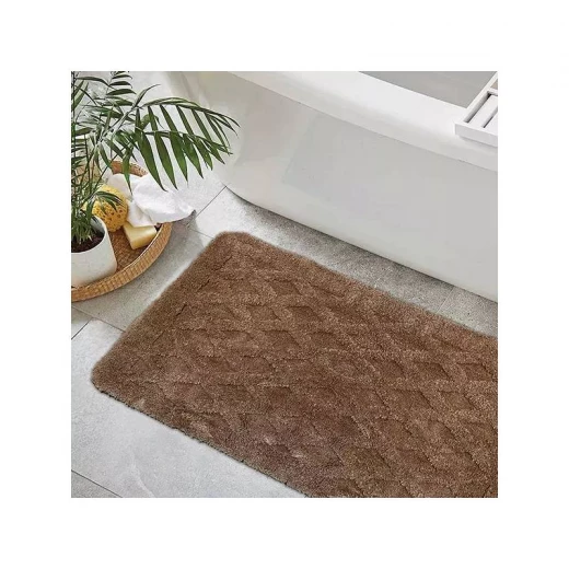 Nova Home Bath Mat "Athens", Brown Color, 70*120 Nova Home Bath Mat "Athens", Brown Color, 70*120