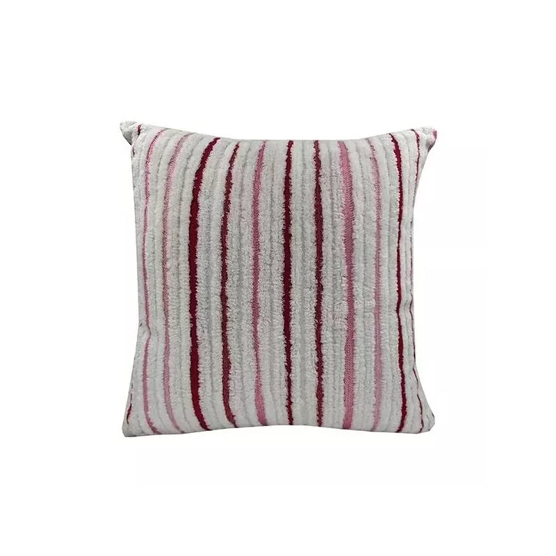Nova Home Vertical Handmade Embroidered Cushion Cover, Pink Color, 50x50 cm - Nova Home