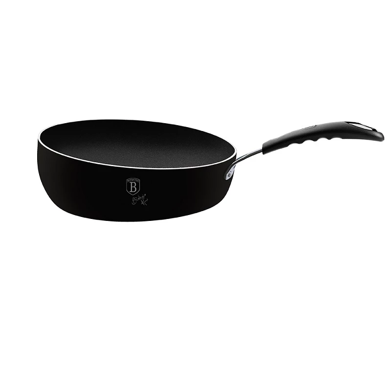 Berlinger Haus Metallic Aquamarine Flip Frypan, Black Color, 26 Cm - Berlinger Haus