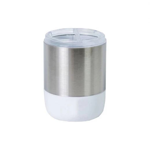 Primanova Lima Toothbrush Holder , White Color Primanova Lima Toothbrush Holder , White Color