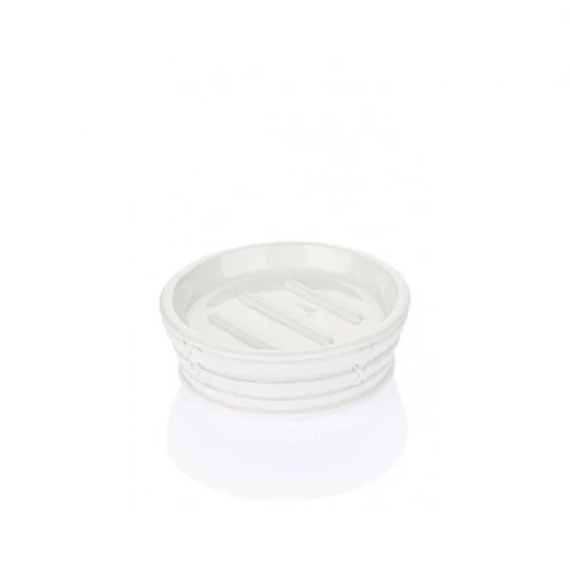 Primanova Palm Soap Dish, White Color Primanova Palm Soap Dish, White Color