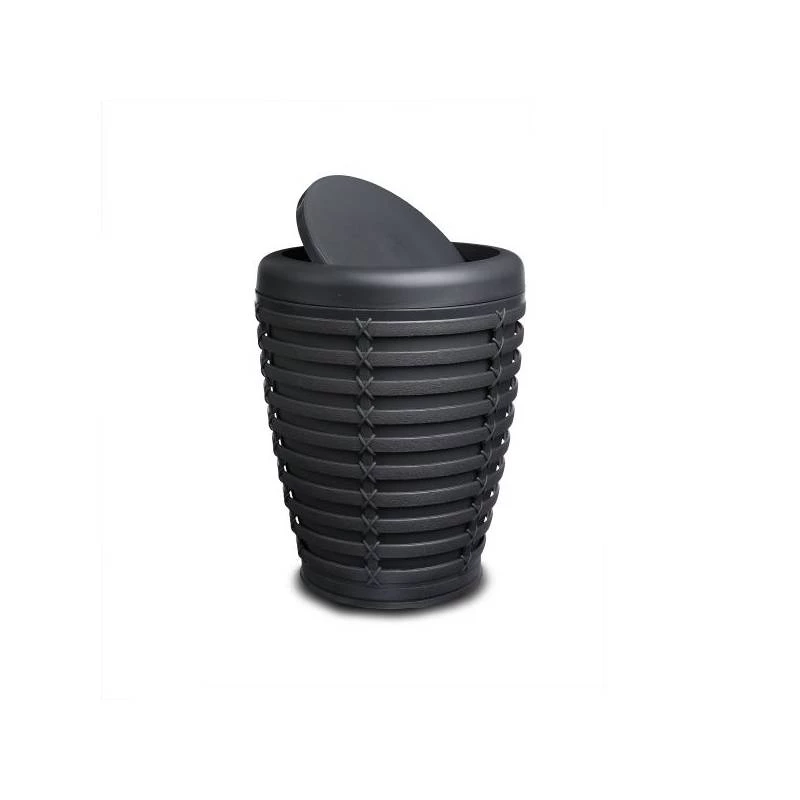 Primanova Palm Waste Bin, Dark Grey Color - Primanova