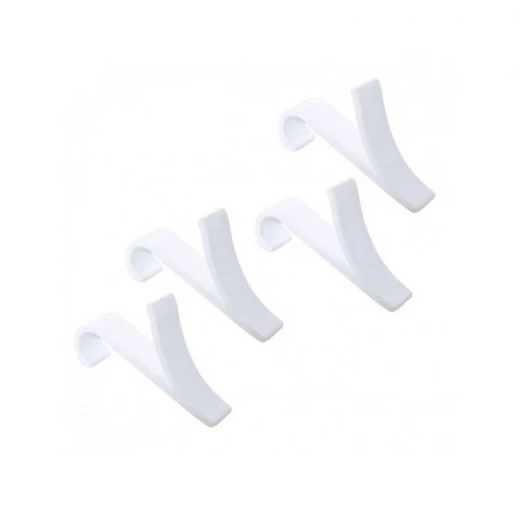 Primanova Curved Towel Hook 4 Pieces, Black Color Primanova Curved Towel Hook 4 Pieces, Black Color