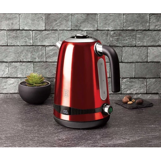 Berlinger Haus Digital Electric Kettle, Dark Red Color,  1.7L - Berlinger Haus - Image 2