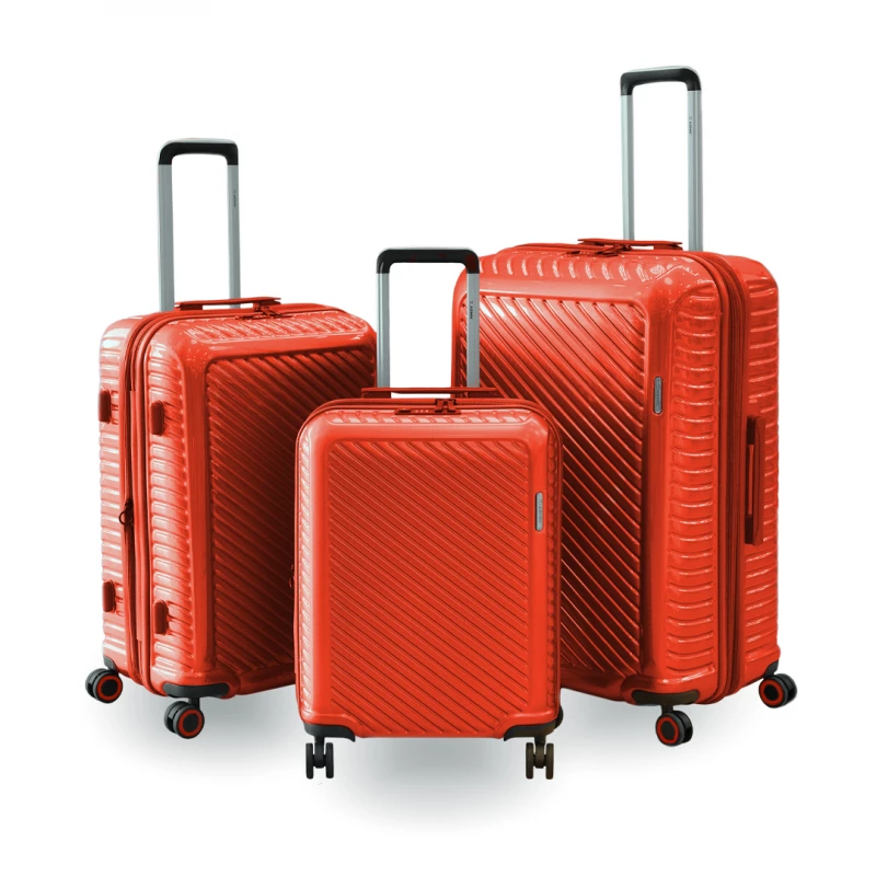 ARMN Centric Hard Luggage 3 Pieces ,Orange Color - Armn