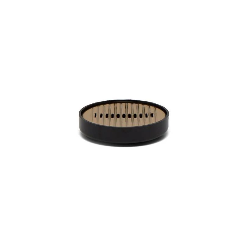Primanova Lenox Soap Dish, Black & Gold Color - Primanova