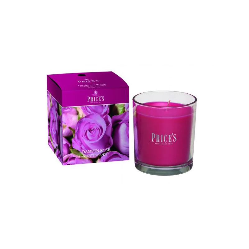Price's Boxed Candle Jar, Damson Rose - Price's
