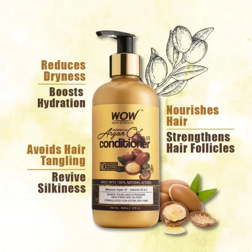 Wow Skin Science Argan Oil Conditioner, 300ml - Wow Skin Science - Image 3