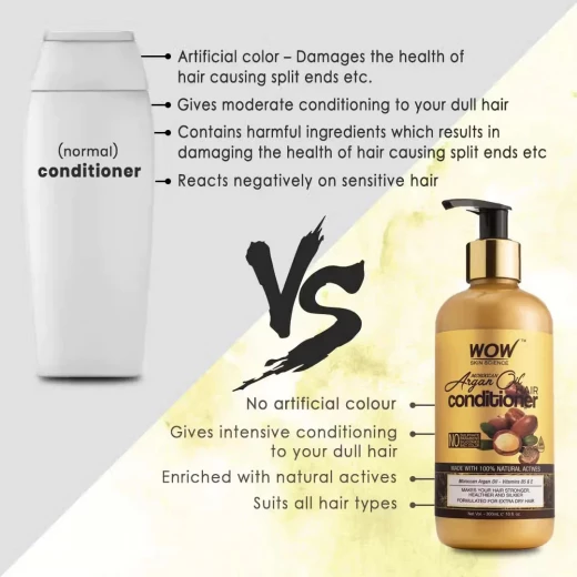 Wow Skin Science Argan Oil Conditioner, 300ml - Wow Skin Science - Image 6