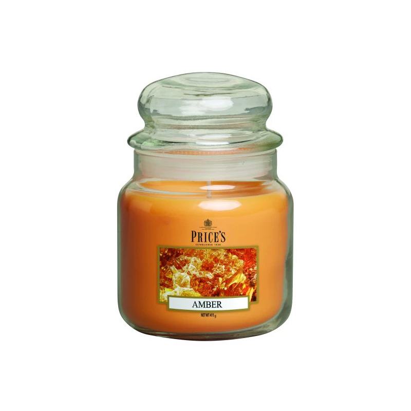شمعة معطرة متوسطة بمرطبان وغطاء, العنبر من برايسز - برايسز